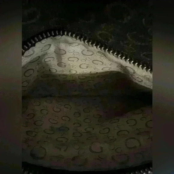 Gently Loved Brown/Beige Guess Leather Backpack - Picture 5 of 9